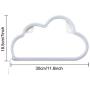 Cloud Neon Light, Cute Neon Cloud Sign, Battery or USB Powered Night Light as Wall Decor for Kids Room, Bedroom, Festival, Party (Pink)