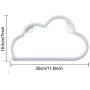 Cloud Neon Light, Cute Neon Cloud Sign, Battery or USB Powered Night Light as Wall Decor for Kids Room, Bedroom, Festival, Party (Blue)