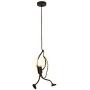 SOUTHPO Pendant Lighting Black Modern Creative Little People Mini Adjustable Hanging Lights for Bedroom Decor Iron Cartoon Doll Chandeliers for Dining Rooms 1×E26 MAX40W Baking Paint Finish (S)