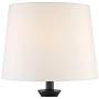 Joyce Modern Table Lamps Set of 2 Black Metal White Linen Tapered Drum Shade for Living Room Bedroom Bedside Nightstand Office Family - 360 Lighting Joyce Modern Table Lamps Set of 2 Black Metal White Linen Tapered Drum Shade for Living Room Bedroom Bedside Nightstand Office Family - 360 Lighting