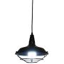 WBinDX Industrial Pendant Light, Black Vintage Cage Barn Light Farmhouse Lamp Hanging Ceiling Light Fixture for Kitchen Dining Room Hallway, 10 Inches