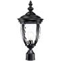 Bellagio Vintage Outdoor Post Light Black 21'' Tall Fixture Pier Mount for Deck Patio Porch - John Timberland