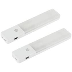 ZEEFO 2 Pack LED Night Light, Motion Sensor Lights Rechargeable Built-in Lithium Battery Powered Wall Sconce Light, Lighting Closet Cabinet Bathroom Stairway Hallway Light for Baby Kids Nursery Lamp