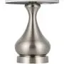 BOBOMOMO Metal USB Table Lamp 21 Set of 2 with Charging Port,Eye-Caring Nightstand Lamps Dressed in Brushed Silver Finish and White Lamp Shades for Bedroom, Living Room