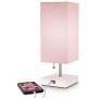 Modern Pink Small Table Lamp w USB Quick Charging Port, Great for Bedside, Desk, Bedroom, and Nightstand Lamps or Other LED Table Lights, Buy 2 or More for 5% Checkout Discount…