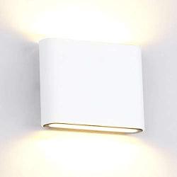 Aluminum Modern LED Wall Sconce Interior Wall Light Fixture Wall Mount Light for Living Room Bedroom Hallway Conservatory 6w Warm White 3000k-A-white Warm Light