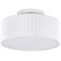 Ceiling Light, 15 Modern Stripe Fabric Pendant Light Shade Flush Mount, Large Drum Lampshade, Lamps for bedrooms, Flush Chrome Matt, 3 Bulbs Ceiling Light, 15 Modern Stripe Fabric Pendant Light Shade Flush Mount, Large Drum Lampshade, Lamps for bedrooms, Flush Chrome Matt, 3 Bulbs