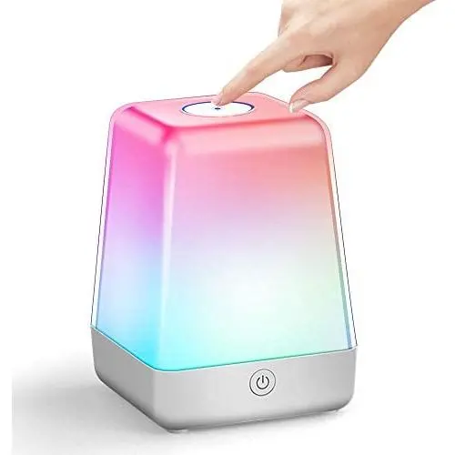 ZEEFO Touch LED Night Light, Dimmable Color Changing Bedside Table Lamps for Kids, Portable Rechargeable Nursery Lamp with Hook, 72 Hours Run-time / Baby Night Light Ideal for Bedroom, Camping ZEEFO Touch LED Night Light, Dimmable Color Changing Bedside Table Lamps for Kids, Portable Rechargeable Nursery Lamp with Hook, 72 Hours Run-time / Baby Night Light Ideal for Bedroom, Camping