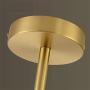 Hsyile KU300242 Modern Style Indoor Chandelier Light Fixtures,for Dining Room,Living Room,Kitchen,Office,Café,Restaurant,with Light Source - Brass Finish