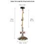 Vintage Industrial Pipe Pendant Light Fixture, Rustic Gold Metal Shade Hemp Rope Retro Farmhouse Hanging Ceiling Light Fixture, Hanging Lighting for Kitchen Island Dining Room Bar Hallway Entryway