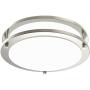 LE LED Flush Mount Ceiling Lights, 10 inch Brushed Nickel Ceiling Light Fixture Dimmable, 1200lm 16W (120W Equivalent) Ceiling Lamp for Kitchen, Bedroom, Laundry, Living Room Hallway, 4000K White