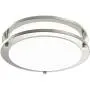 LE LED Flush Mount Ceiling Lights, 10 inch Brushed Nickel Ceiling Light Fixture Dimmable, 1200lm 16W (120W Equivalent) Ceiling Lamp for Kitchen, Bedroom, Laundry, Living Room Hallway, 4000K White
