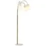 Amazon Brand – Rivet 3-Light Arc Floor Lamp, Marble and Brass, With Bulbs , 79'' x 27'' x 21''