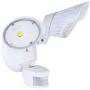 Amazon Basics 40W Waterproof LED Outdoor Motion Sensor Security Light with 2 Adjustable Metal Heads , Up to 180 Detection Angle, 4000 Lumen, ETL Certified