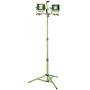 PowerSmith PWL2060TS 6000 Lumen Weatherproof LED Dual Head Work Light with Heavy-Duty Adjustable Metal Telescoping Tripod Stand