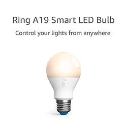 Ring A19 Smart LED Bulb, White (Ring Bridge required)