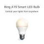 Ring A19 Smart LED Bulb, White (Ring Bridge required)