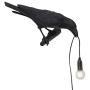 Shirt Luv Birds Lamp Crow Resin Lamp Birds Table Lamps Bedroom Resin Crow Desk Lamp Bedside Light Wall Sconce Modern Table Lamps for Living Room Bedroom Decoration (Left Black Wall Lamp)