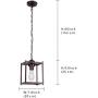 INFRONT Dining Light Fixture, Foyer Chandelier Light Fixture, Dining Room Lighting, Foyer Light Fixtures, Chandliers Lights for Dining Room, Foyer Lighting for Entryway, Modern Farmhouse Chandelier