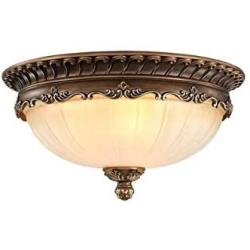 Loft Retro Ceiling Light Living Room Ceiling Light Kitchen Ceiling Lighting Bedroom Vintage Antique Decor 3-Ceiling Lamp Glass Lampshade Bar Cafe Salon Indoor Lamp, 48cm