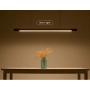 Uniklook LED Wood Pendant Light Wooden Long Bar LED Lamp Celling Lighting Neutral, White Warm Light - Office Kitchen Island Dining Room Table Bar Suspension Lighting Height Adjustable (Ash C)