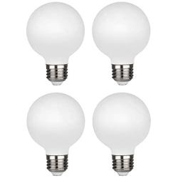 Dimmable G25 LED Classic Dimmable Light Bulbs,Warm White 2700k,CRI95,No Flicker，Eye Protection,Suitable for Indoor and Outdoor,Bedroom,Mirror,Batheroom.50 Watt Equivalent,UL (4PACK)