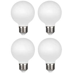 Dimmable G25 LED Classic Dimmable Light Bulbs,Warm White 2700k,CRI95,No Flicker，Eye Protection,Suitable for Indoor and Outdoor,Bedroom,Mirror,Batheroom.50 Watt Equivalent,UL (4PACK)