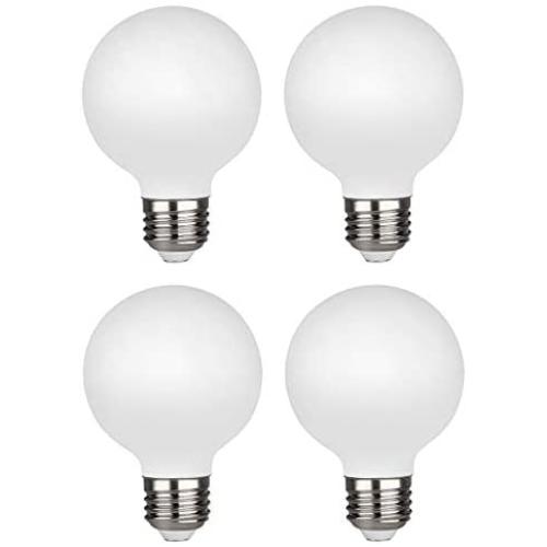 Dimmable G25 LED Classic Dimmable Light Bulbs,Warm White 2700k,CRI95,No Flicker，Eye Protection,Suitable for Indoor and Outdoor,Bedroom,Mirror,Batheroom.50 Watt Equivalent,UL (4PACK)