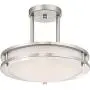 LB72131 LED Semi Flush Mount Ceiling Fixture, Antique Brushed Nickel Finish, 4000K Cool White, 1200 Lumens, Dimmable