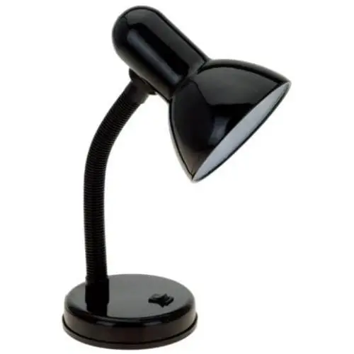 Simple Designs LD1003-BLK Basic Metal Flexible Hose Neck Desk Lamp, Black Simple Designs LD1003-BLK Basic Metal Flexible Hose Neck Desk Lamp, Black