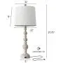 OYEARS USB Table Lamp Set 2 for Living Room Resin 27 3/4'' H Retro Table Lamp for Bedroom Vintage Table Lamp Bedside Traditional Rustic Table lamp
