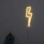 Neon Signs 2 Packs Blue Cloud+Warm White Lightning Bolt Battery and USB Powered Wall Art LED Decorative Night Lights for Bedroom Kids Gifts(CLDB+LNB)