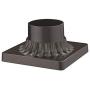 Odeums Pier Mount for Post Light, Exterior Pier Mount Adapter with Oil Rubbed Bronze Finish (Oil Rubbed Bronze, 1 Pack)
