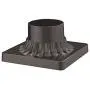 Odeums Pier Mount for Post Light, Exterior Pier Mount Adapter with Oil Rubbed Bronze Finish (Oil Rubbed Bronze, 1 Pack)