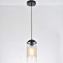 Loclgpm Modern Mini Industrial Pendant Light, Semi Flush Mount Ceiling Lighting Fixture with Matte Glass Shade and Adjustable Stem for Kitchen Island, Dining Room, Living Room, Bedroom, Hallway, Bar