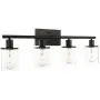 Pathson Vintage Bathroom Vanity Light Fixtures, 4-Light Wall Sconce Lighting with Clear Glass Shade, Industrial Wall Mount Lamps for Bathroom Kitchen Living Room Pathson Vintage Bathroom Vanity Light Fixtures, 4-Light Wall Sconce Lighting with Clear Glass Shade, Industrial Wall Mount Lamps for Bathroom Kitchen Living Room
