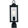 WISBEAM Outdoor Post Light, Pole Lantern, E26 Base 100W Max, Aluminum Housing Plus Glass, Wet Location Rated, ETL Qualified, Bulbs not Included