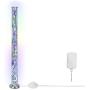 Clear Column Floor Lamp，LKUA Modern LED Corner Standing Tube Floor Lamp, Decorative Elegant Design LEDs Fairy Firefly String Floor Lights for Living Room,Bed Room,Office(42''RGB Color）