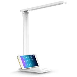 LKESBO LED Desk Lamp Kids Desk Lamps Home Office Reading Eye-Caring Dimmable Table Lamp with USB Port 3 Lighting Modes, 3-Level Dimmer Touch Control (TD-001-WT)