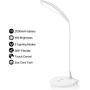 Multifunctional Led Desk Lamp with 2000mAh Rechargeable Battery,6W Brightness, 3 Lighting Mode, Flexible Gooseneck, Touch Control, Eye-Caring Dorm Study Office Bedroom Lamp with Adapter