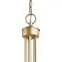 ISURAUL Large Gold Chandelier, Modern 5 Light Fixture for Dining & Living Room