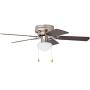 Prominence Home 80029-01 Alvina Led Globe Light Hugger/Low Profile Ceiling Fan, 42 inches, Satin Nickel