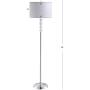 JONATHAN Y JYL2028A Aubrey 59.5'' Crystal/Metal LED Floor Lamp Contemporary,Glam,Transitional for Bedrooms, Living Room, Office, Reading, Clear/Chrome