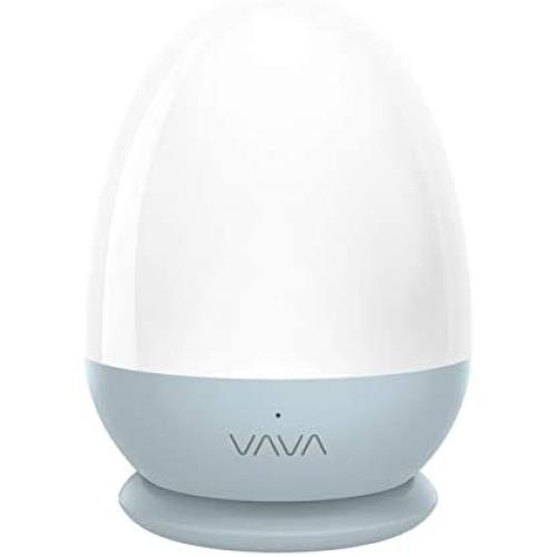 VAVA Home VA-CL006 Rechargeable Night Lights for Kids with Stable Charging Pad, Bedside Lamp for Breastfeeding, Waterproof Emergency Light For Indoor & Outdoor, Blue