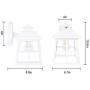 FUDESY Dusk to Dawn LED Outdoor Wall Lantern,White Plastic Photocell Sensor Porch Light with 8W 800LM Edison Filament Bulb,Exterior Wall Mount Light Fixture for Yard,Patio,Garage,FDS747EPSW1