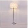 HGDD Feather Floor Lamp Modern Romantic Feather Standing Floor Lamp Bedside Reading Floor Lamp for Living Room Bedroom E27 (White, Pink, Purple) Chandeliers (Color : White)