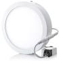 Hyperikon LED Ceiling Light 7 Inch Round, 65 Watt Replacement (15W), Flush Mounth Indoor Lighting, Crystal White, Non Dimmable