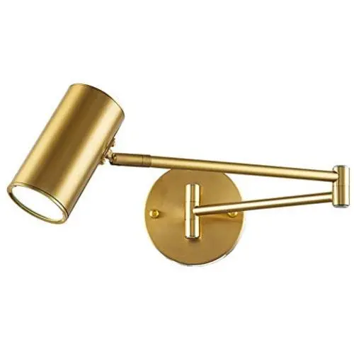 LED Swing Arm Wall Lamp Foldable Retractable Long Wall Light Modern Simplicity Bedside Reading Lamp Study Room Plug in Cord Light, for Bedroom Study Hallway Living Room