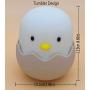 (2020 Christmas Gifts) Animal Shape LED Night Light, Girl and Boy Room Lights, Soft Silicone Animal Lights, Bedroom Color Changing Table Lamps, Baby Toys Cool Night Lights (Chick)