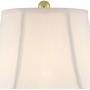 Traditional Table Lamps Set of 2 Cut Glass Urn Brass White Cream Bell Shade for Living Room Family Bedroom Bedside - Regency Hill Traditional Table Lamps Set of 2 Cut Glass Urn Brass White Cream Bell Shade for Living Room Family Bedroom Bedside - Regency Hill